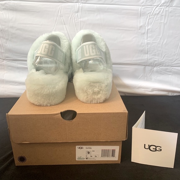 Ugg Australia Oh Yeah Slides in retro mint Size 9 - Picture 4 of 8